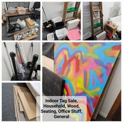 Indoor Tag Sale, Household, Wood, Seating, Office Stuff, General