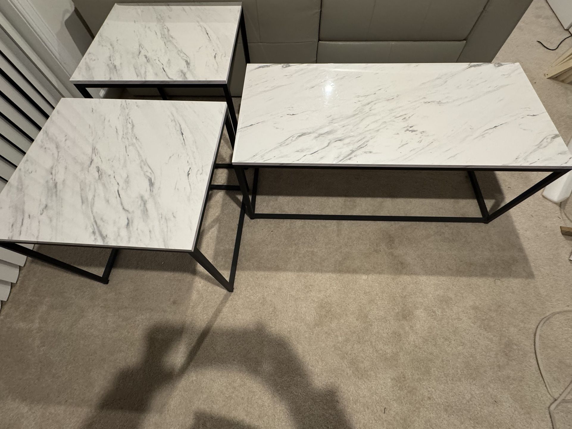 Coffee Table and Two End Tables