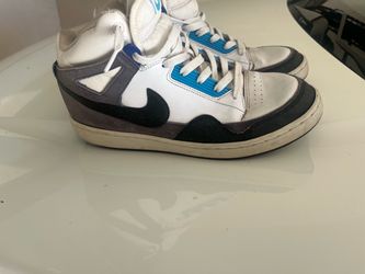Nike High-Top Sneakers White Blue Gray