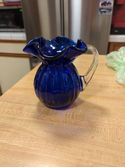 Cobalt blue vase