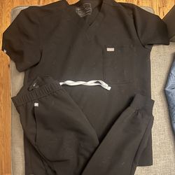 Figs Scrubs Black Men’s Small