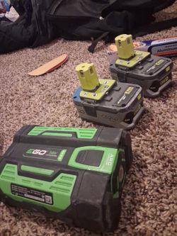 Ryobi 18V 4Ah Batteries and EGO 56V Battery Bundle