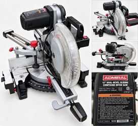 Admiral 12” Dual-Bevel Sliding Compound Miter Saw – Heavy Duty