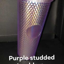 🩷 Purple Stuffed Tumbler - Still Available