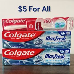Brand New Colgate Max Fresh Toothpaste & Toothbrush- $5 For All