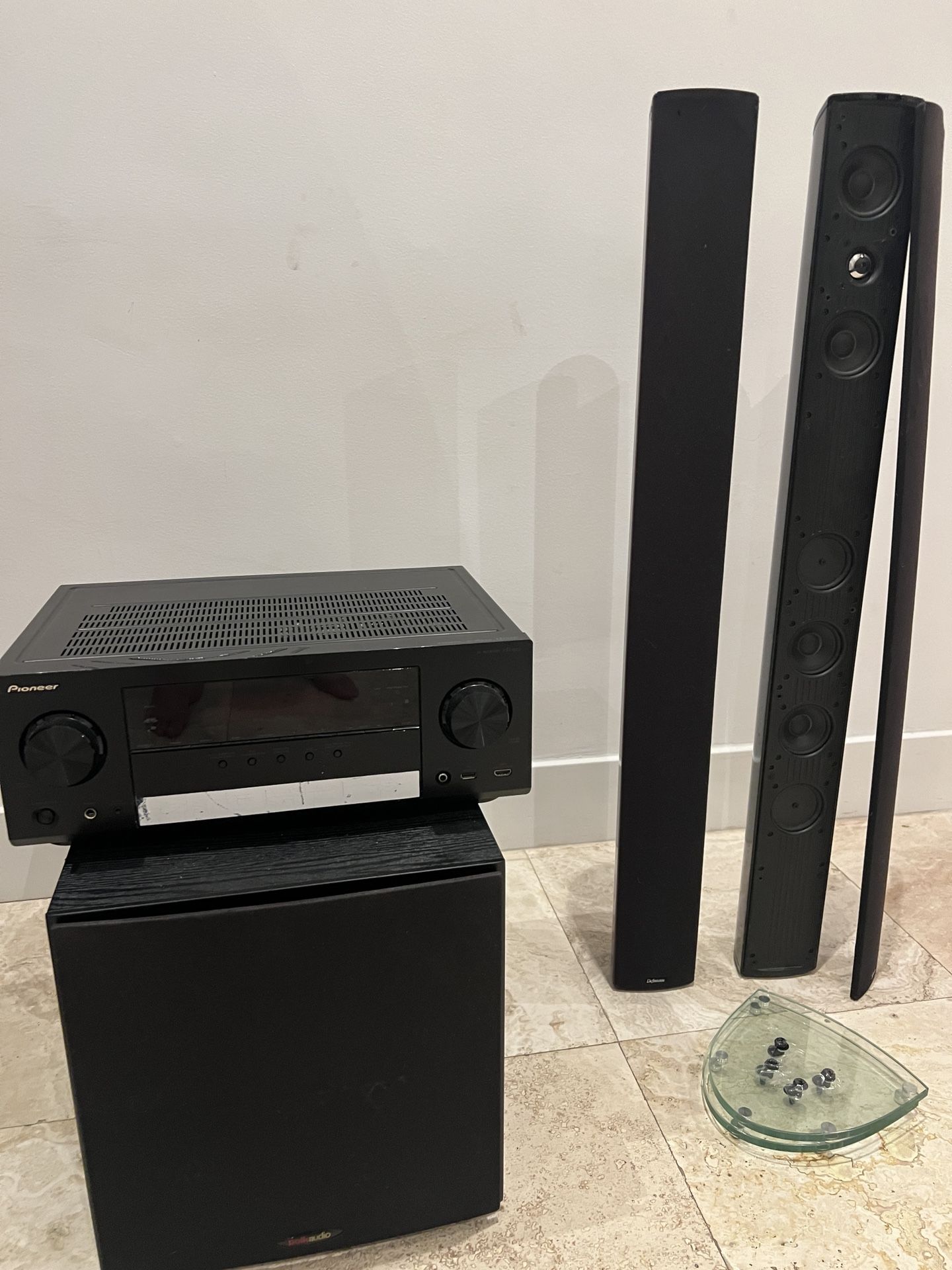 Receiver, Speaker and Subwoofer