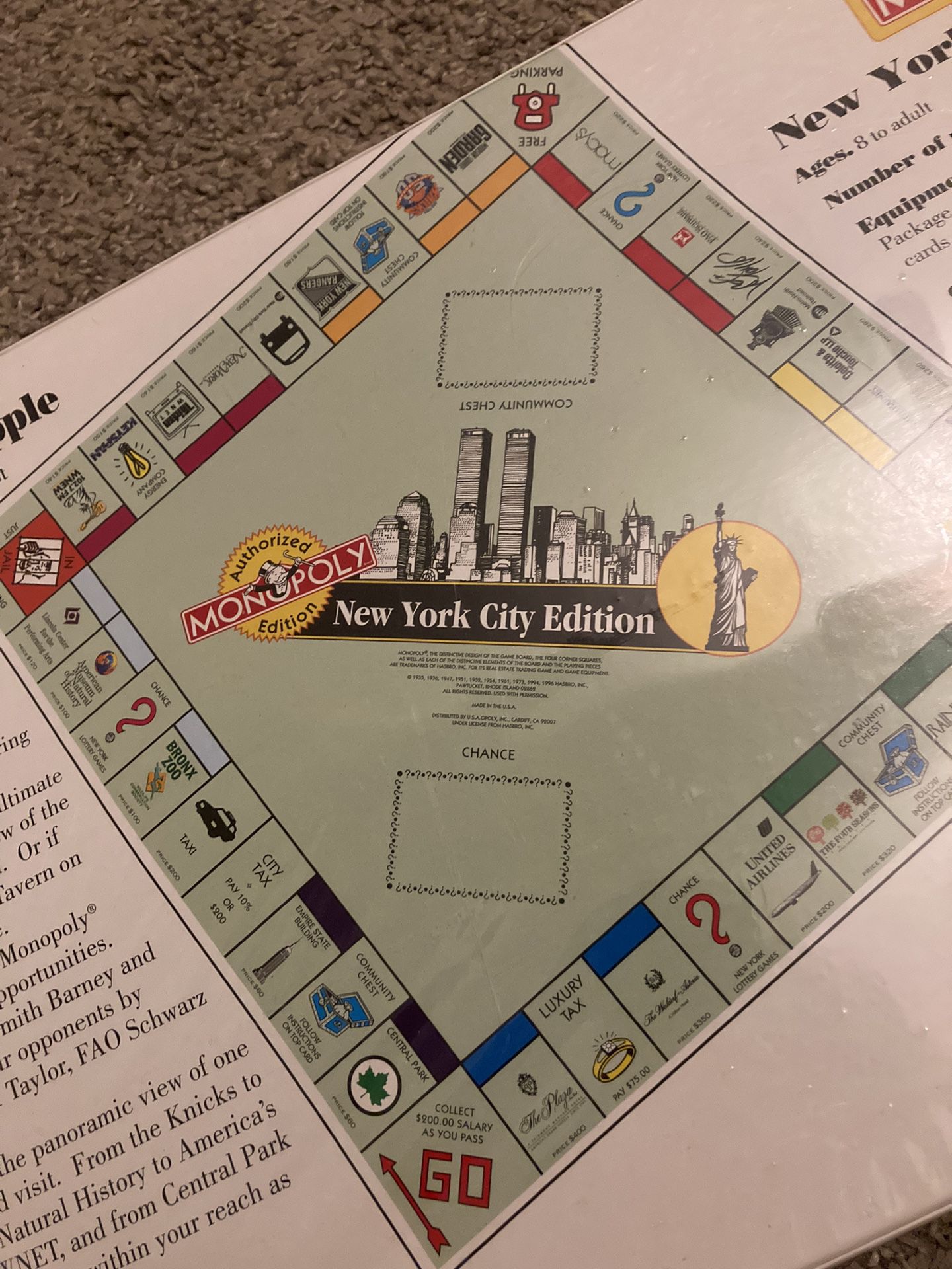 Monopoly New York City Edition Unopened