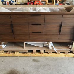 Solid Teak Wood 72” Double Sink Vanity