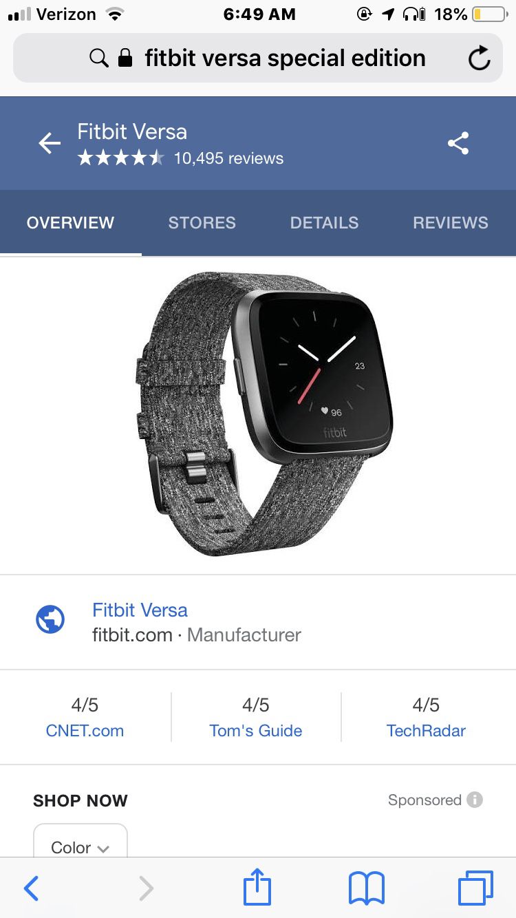 Fitbit Versa special edition pay with your watch