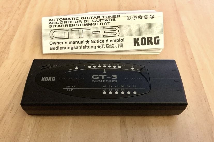 Vintage Korg GT-3 Automatic Tuner for Guitar/Bass