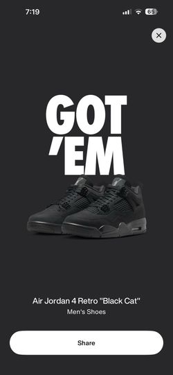 Jordan 4 Retro “Black Cat”