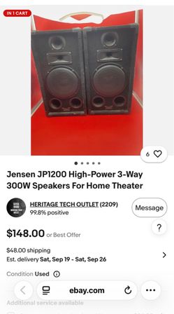 Jensen speakers and amplifier