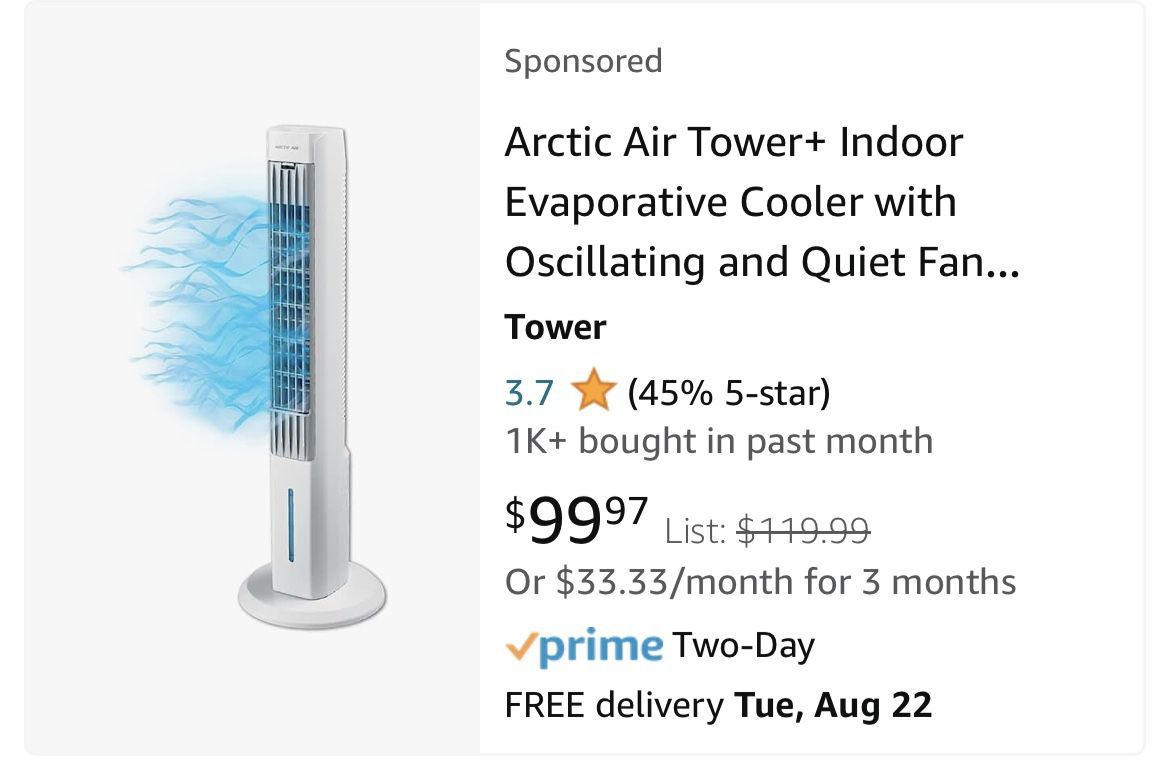 Arctic Air Tower + for Sale in Las Vegas, NV OfferUp