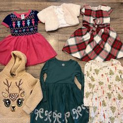Girls Size 6 Christmas Clothes 