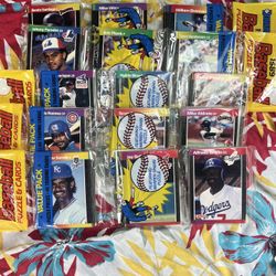 1989 Donruss Baseball Cards Rack Packs 5- Pieces