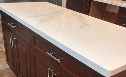 Quartz Slab with finished edges