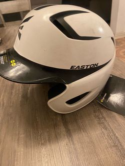 Easton Baseball Batting Helmet White Black
