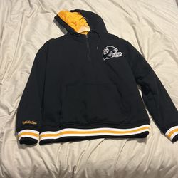 Mitchell And Ness Pittsburgh Steelers Quilted Fleece Hoodie