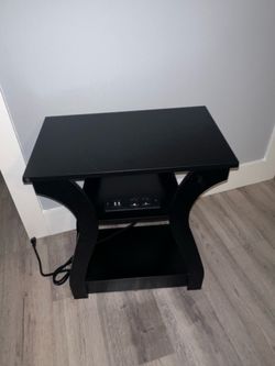 2 Nightstands/End tables with charging station