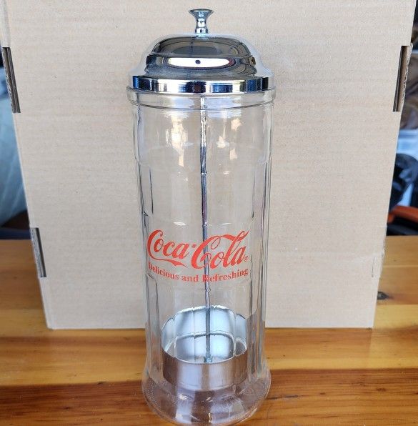 Vintage Coca-Cola Straw Holder