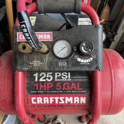 Craftsman Air Compressor 5Gal  125psi