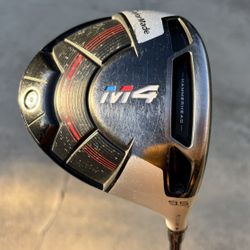 TaylorMade M4 9.5° Adjustable Driver w/ Atmos (S or R) Flex Shaft