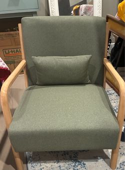 Modern green living room chair