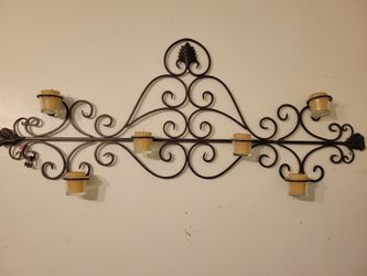 Candle Wall Decor Metal