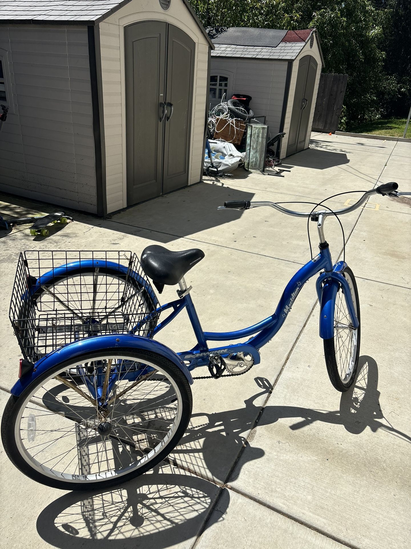 Blue Schwinn Meridian Adult Tricycle 