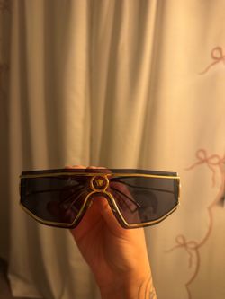 Versace Shield Sunglasses Gold Medusa