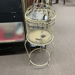 Rustic Style Birdcage w/ Stand