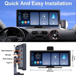 Aloma 10.26" Apple Car Play Screen Compatible Android Auto GPS Nav for car