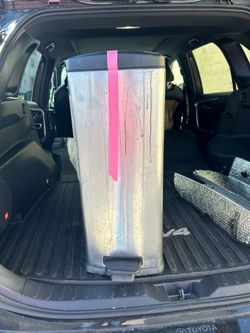 Trash can stainless Steele rectangular