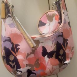 NWT Tahari Purse With Floral Pattern