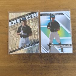 2022 GOODWIN CHAMPIONS CRISTIAN HERNANDEZ 2 CARD LOT