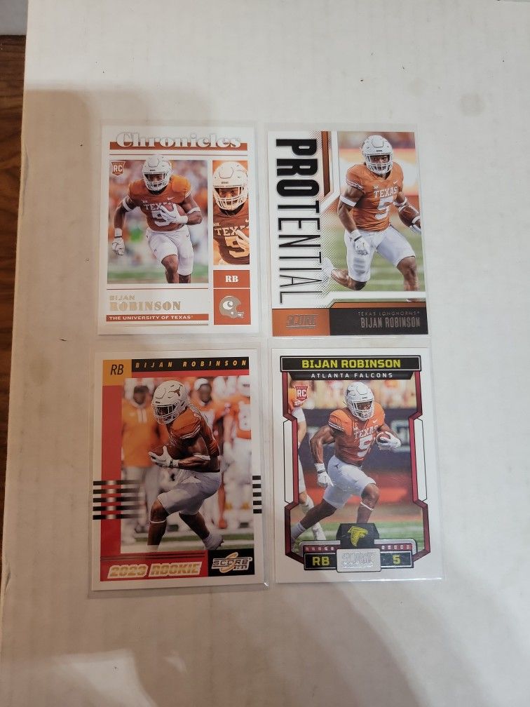 Texas Bijan Robinson Rookies Football Cards Atlanta Falcons