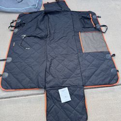 Bench Seat Cover With Dog Harness And Case