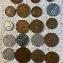 19 Coins Vintage Britain  Mix 