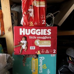 Huggies Size 2 & Pampers Size 3