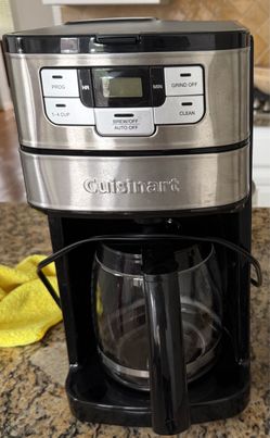 Cuisinart Grind & Brew is a fully automatic 12-cup drip coffeemaker designed to grind whole coffee beans immediately before brewing for maximum freshn