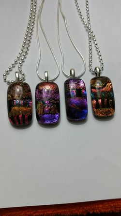Your Choice Handmade Dichroic Glass Necklace