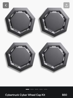 Brand New Cybertruck Cyber Wheel Cap Kit