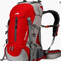 50 L Hiking Backpack, Waterproof Camping Essentials With Rain