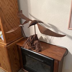 Large Wooden Seagulls Heavy Nice Quality 