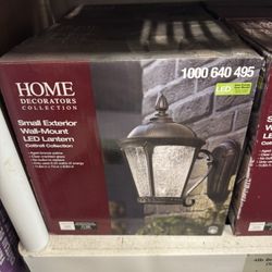 Home Decorators Collection Aged Bronze Patina Outdoor LED Wall Lantern