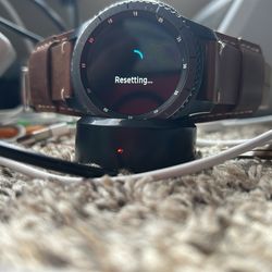 Samsung frontier watch with premium leather strap