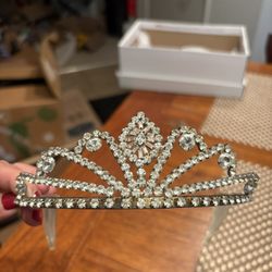  Rhinestone Crystal Tiara – Bridal, Quinceañera, Prom, Pageant