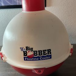 The Big Bobber Floating Cooler, Ice Chest, Red And White. Never Used.