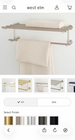 Pottery Barn Overhang Train Rack (NEW) $175 or best offer