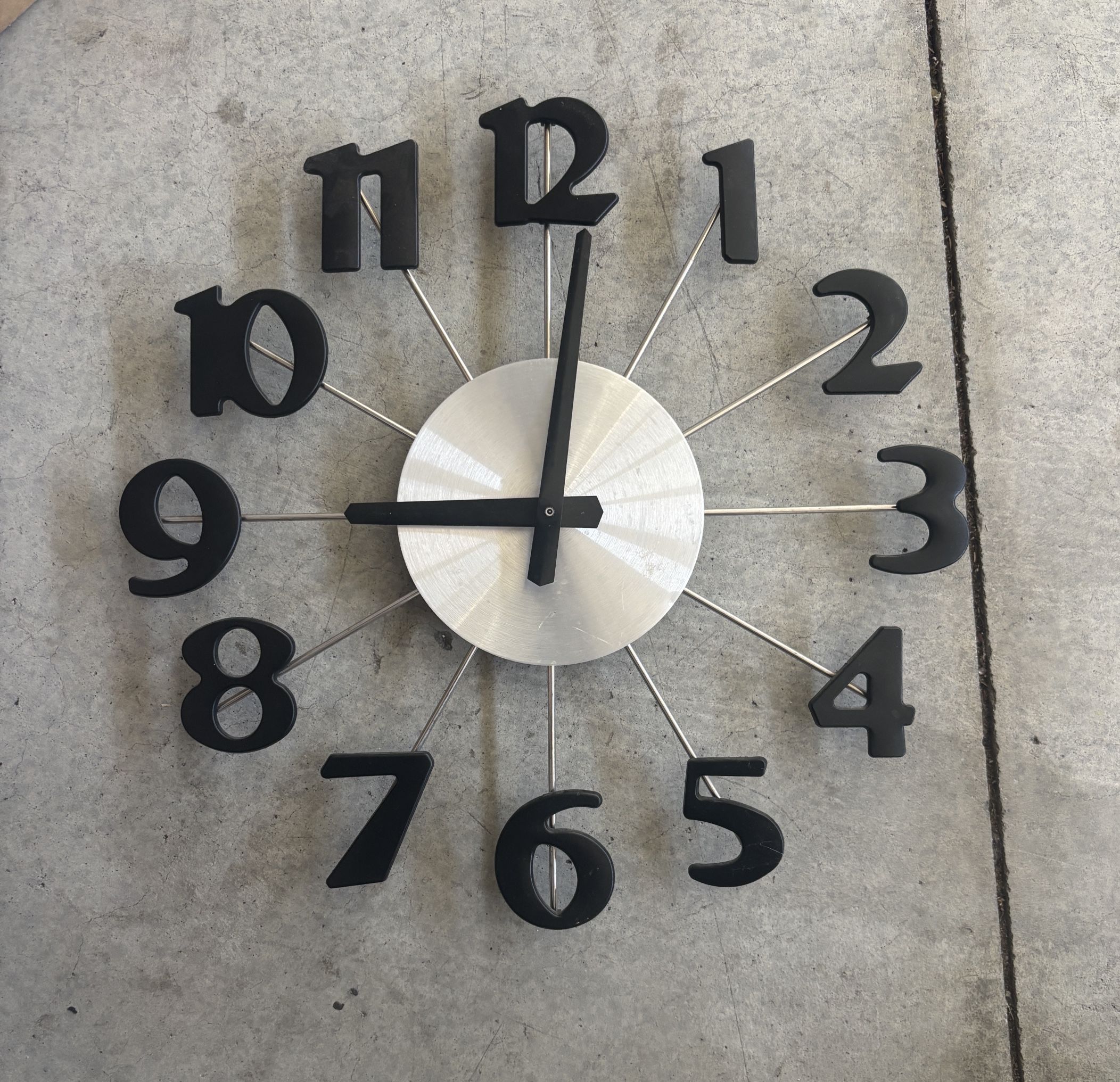 Hanging Wall clock. Battery operated.